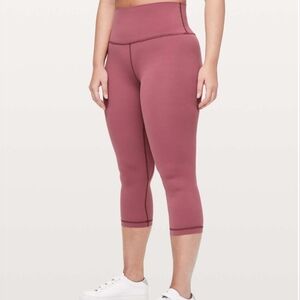 Lululemon Align Crop *21" Misty Merlot